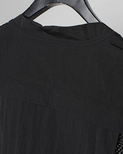 Gilet Cargo en Résille Chic - gilet cargo - Gilet Cargo en Résille Chic pour un Style Techwear