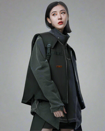 Gilet Cargo Moderne et Polyvalent - gilet cargo - Gilet Cargo Moderne : Confort et Polyvalence en Extérieur