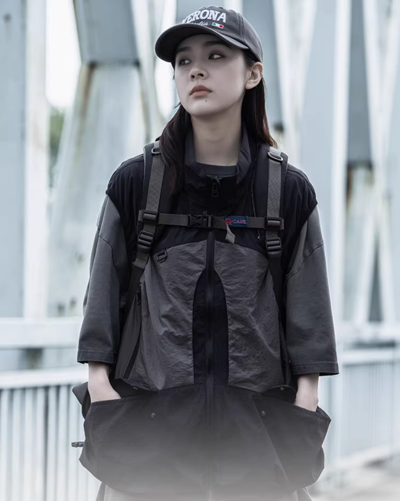 Gilet Cargo Prêt pour l'Aventure -  camping - Gilet Cargo pour Aventure en Extérieur et Randonnée