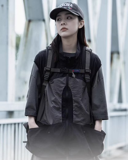 Gilet Cargo Prêt pour l'Aventure -  camping - Gilet Cargo pour Aventure en Extérieur et Randonnée