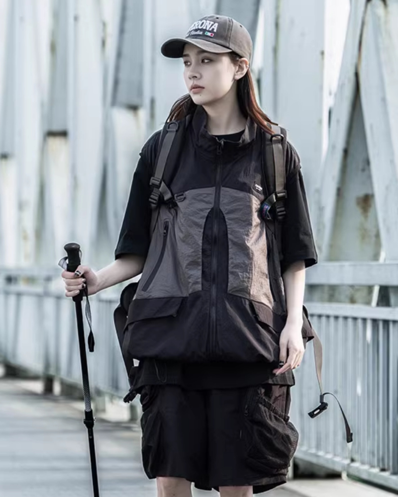 Gilet Cargo Prêt pour l'Aventure -  randonnée - Gilet Cargo pour Aventure en Extérieur et Randonnée