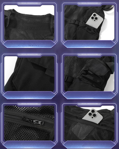 Gilet de Cargo Cyclisme Toutes Saisons -  poches spacieuses - Gilet de Cargo pour Cyclisme en Toutes Saisons