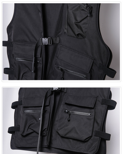 Gilet de Cargo Utilitaire Polyvalent -  techwear - Gilet de Cargo Utilitaire pour Urban Explorers