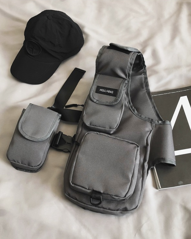 Gilet de poitrine mi-veste élégant - gilet - Gilet de poitrine mi-veste élégant pour urban wear