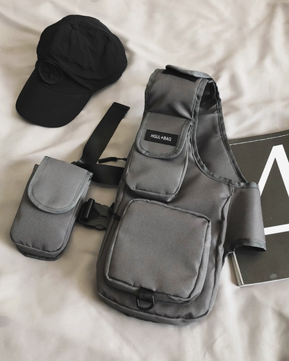 Gilet de poitrine mi-veste élégant - gilet - Gilet de poitrine mi-veste élégant pour urban wear