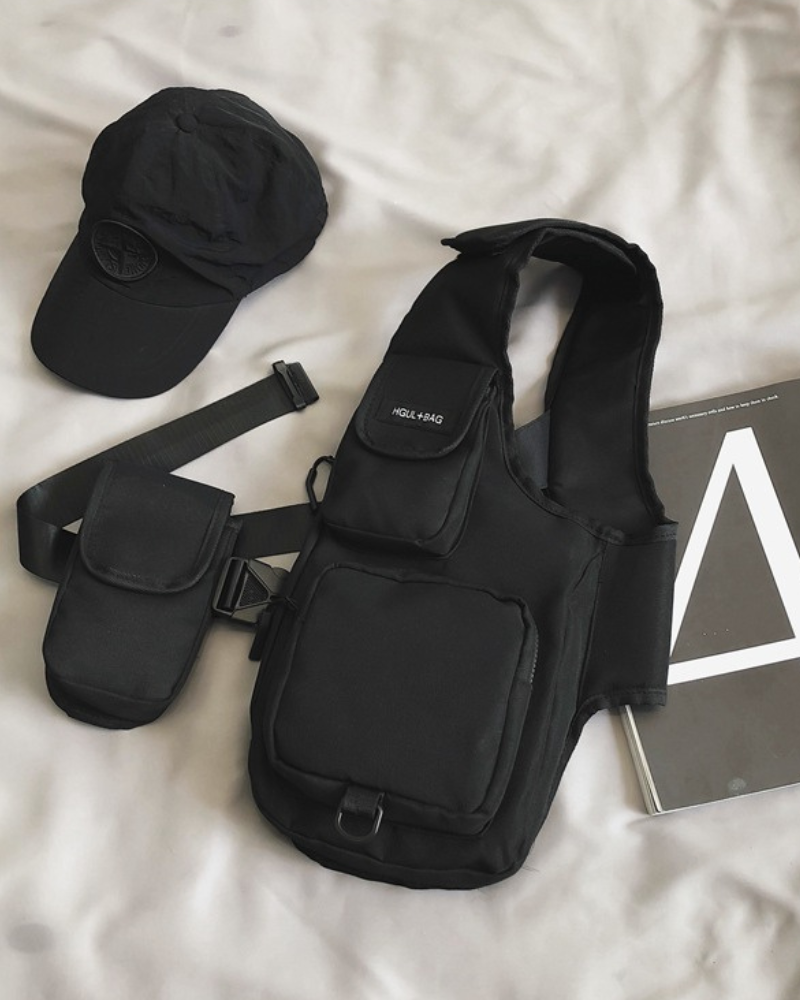 Gilet de poitrine mi-veste élégant -  veste urbaine - Gilet de poitrine mi-veste élégant pour urban wear