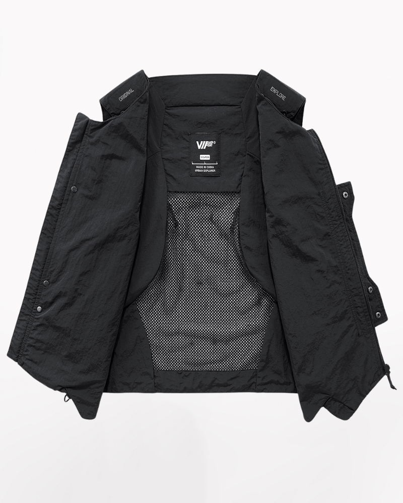 Gilet de Sport Aventure Multi-Poches -  aventure - Gilet de Sport Aventure Noir avec Multi-Poches