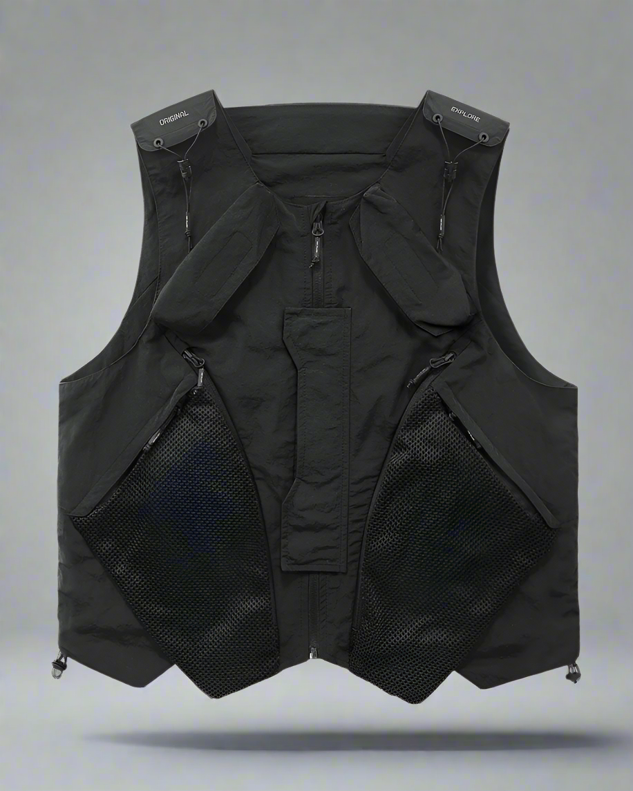 Gilet de Sport Aventure Multi-Poches - gilet - Gilet de Sport Aventure Noir avec Multi-Poches