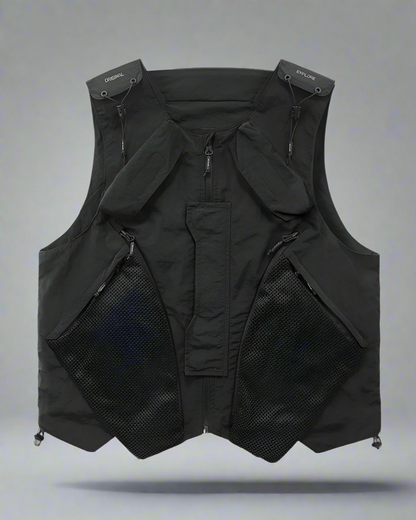 Gilet de Sport Aventure Multi-Poches - gilet - Gilet de Sport Aventure Noir avec Multi-Poches