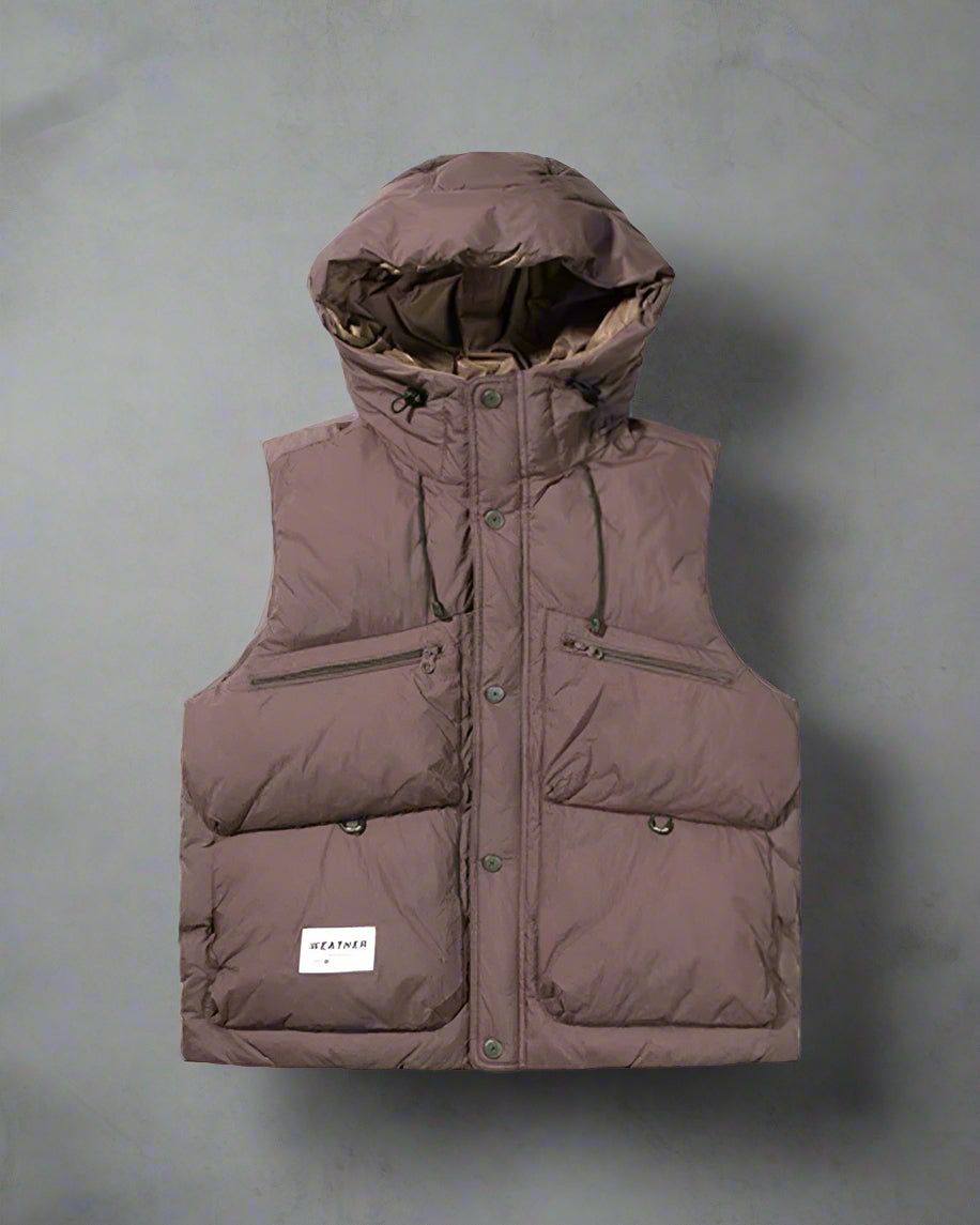 Gilet d'Hiver à Col Montant Élégant -  col montant - Gilet d'Hiver Élégant avec Col Montant et Poches Pratiques