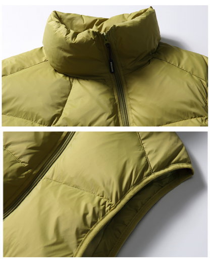 Gilet d'Hiver Confortable avec Fermeture Éclair -  doudoune