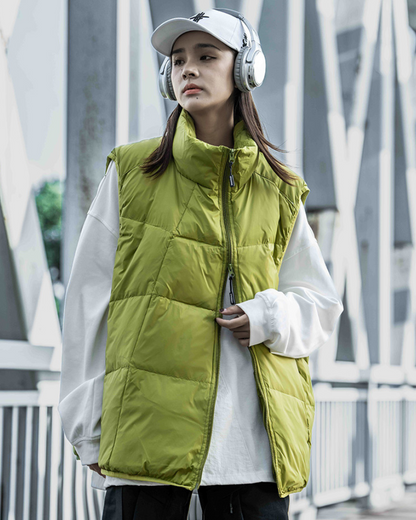 Gilet d'Hiver Confortable avec Fermeture Éclair - gilet hiver