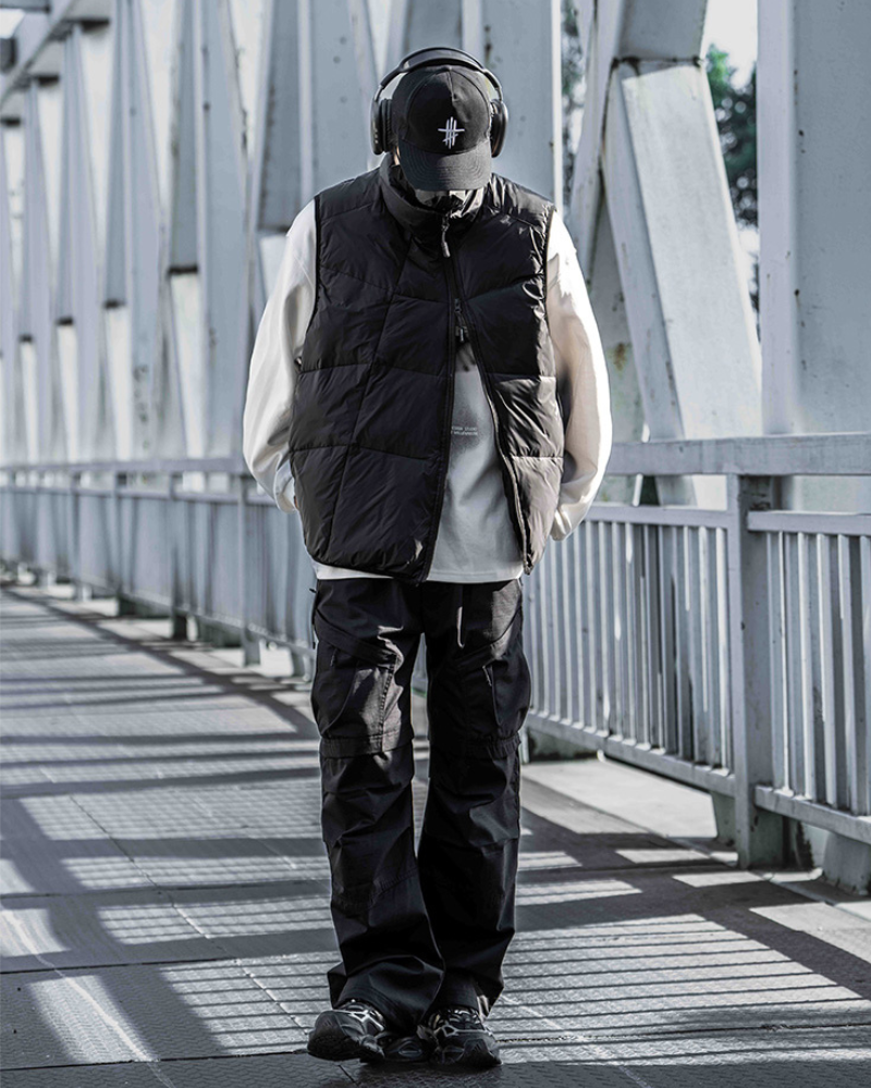 Gilet d'Hiver Confortable avec Fermeture Éclair - gilet puffer pour l'extérieur