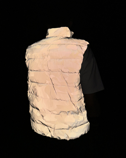 Gilet d'Hiver Réfléchissant Discret -  confort et style - Gilet d'Hiver Réfléchissant Discret pour Aventures