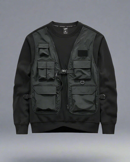 Gilet Tactique Urbain Polyvalent - gilet cargo - Gilet Tactique Urbain Polyvalent pour un Style Unique
