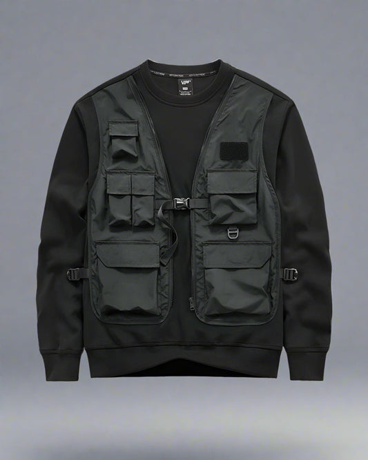 Gilet Tactique Urbain Polyvalent - gilet cargo - Gilet Tactique Urbain Polyvalent pour un Style Unique