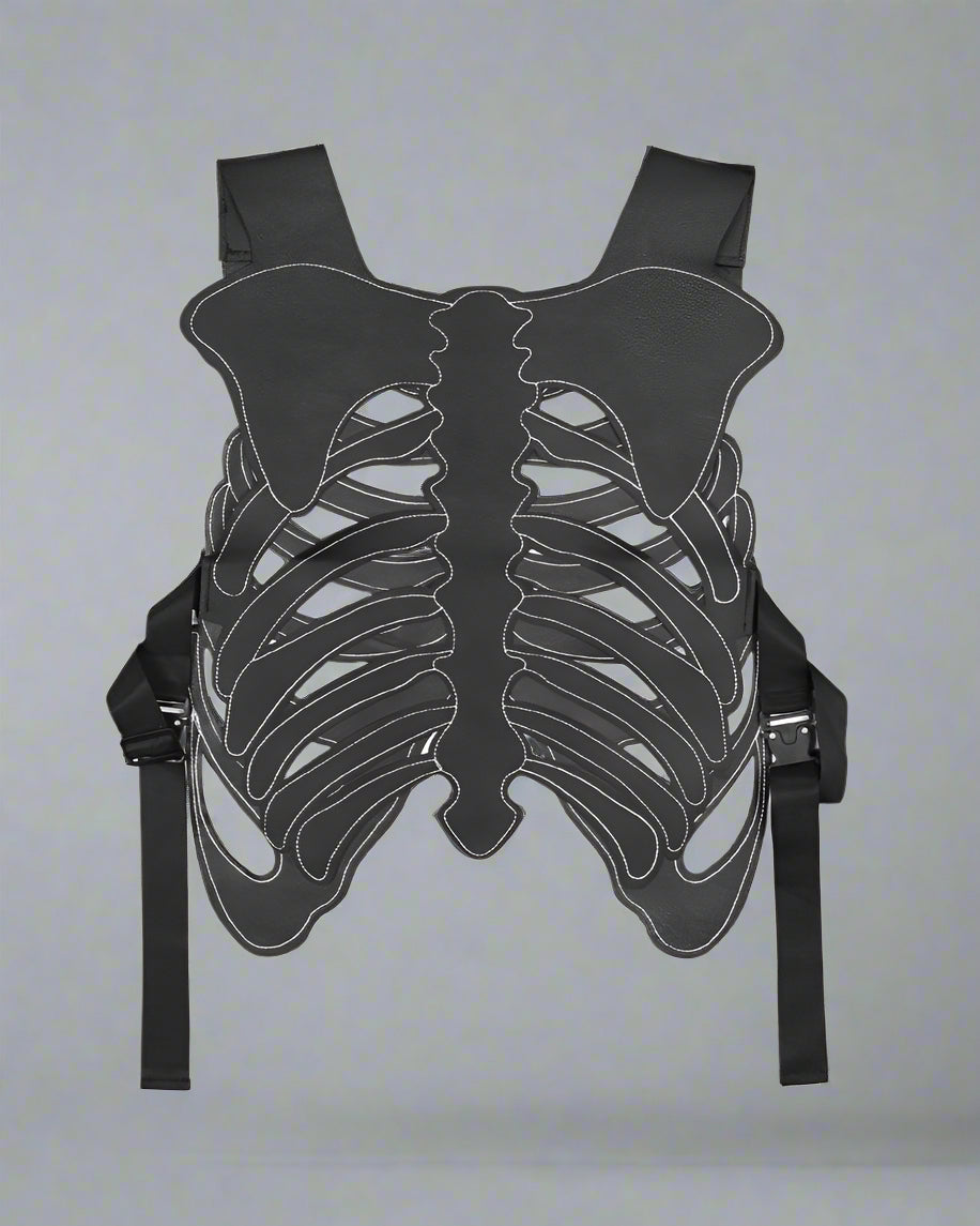 Gilet Tech Stylé Brodé - gilet durable - Gilet Techwear Ajustable au Design Futuriste