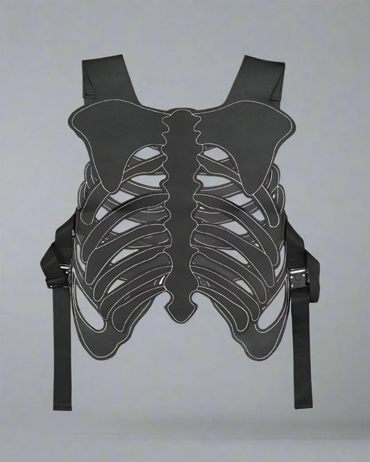 Gilet Tech Stylé Brodé - gilet durable - Gilet Techwear Ajustable au Design Futuriste