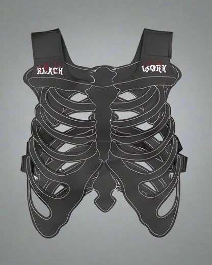 Gilet Tech Stylé Brodé - gilet - Gilet Techwear Ajustable au Design Futuriste