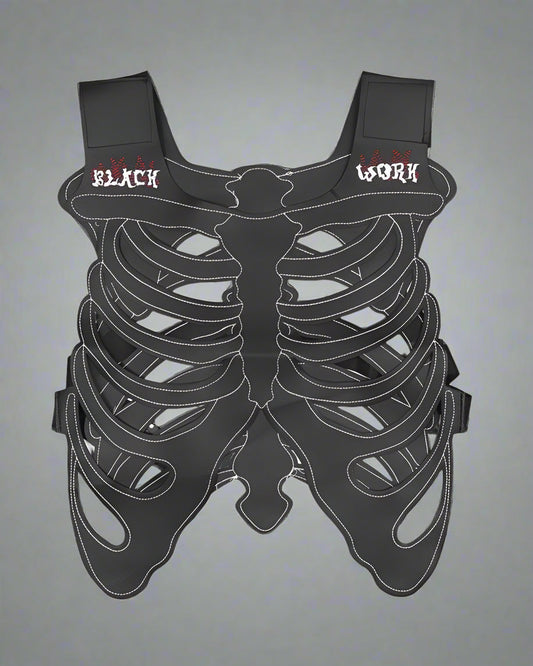 Gilet Tech Stylé Brodé - gilet - Gilet Techwear Ajustable au Design Futuriste