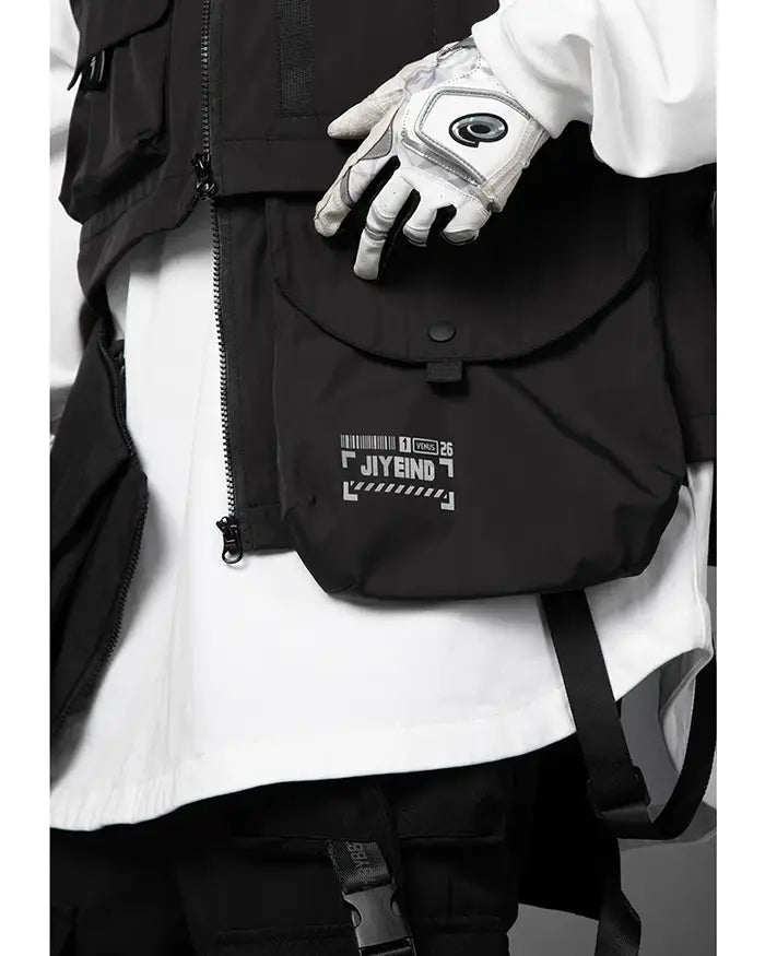 Gilet Urbain Essentiel Tech -  gilet ajustable - Gilet Techwear Urbain Léger et Résistant à l'Eau