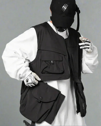 Gilet Urbain Essentiel Tech - gilet léger - Gilet Techwear Urbain Léger et Résistant à l'Eau