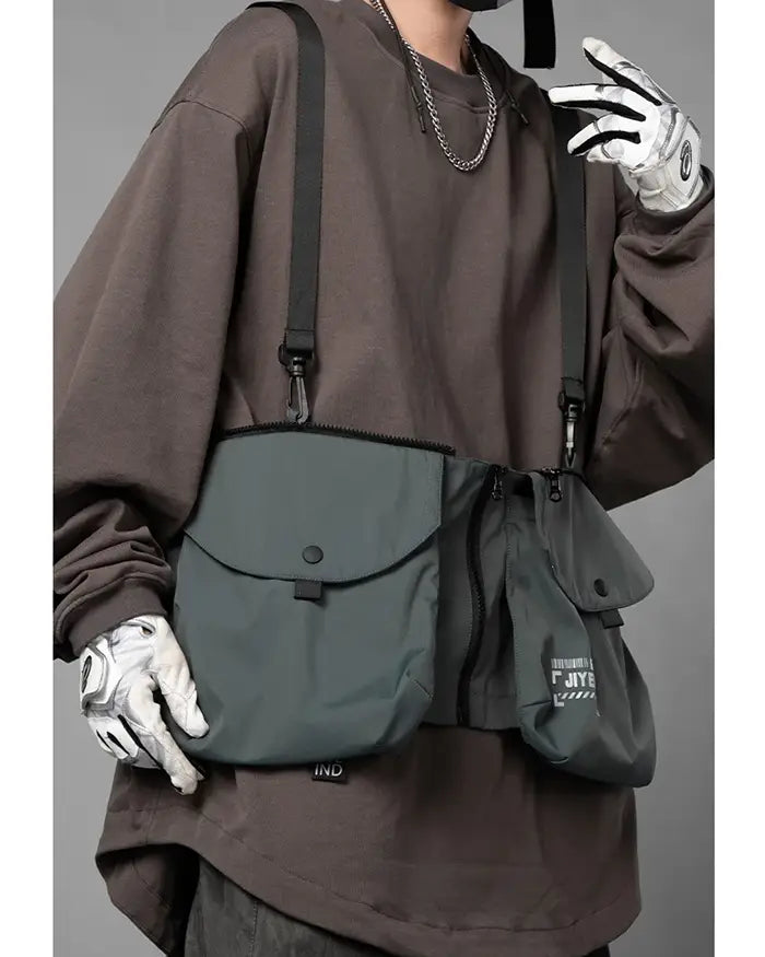Gilet Urbain Essentiel Tech -  mode contemporaine - Gilet Techwear Urbain Léger et Résistant à l'Eau