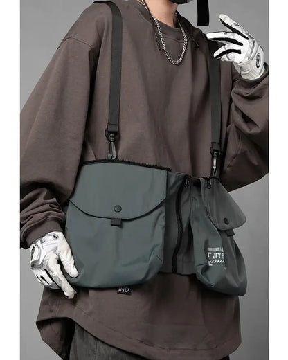 Gilet Urbain Essentiel Tech -  mode contemporaine - Gilet Techwear Urbain Léger et Résistant à l'Eau