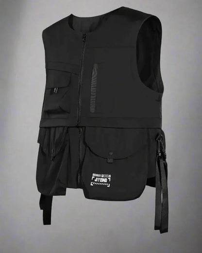 Gilet Urbain Essentiel Tech -  mode urbaine - Gilet Techwear Urbain Léger et Résistant à l'Eau
