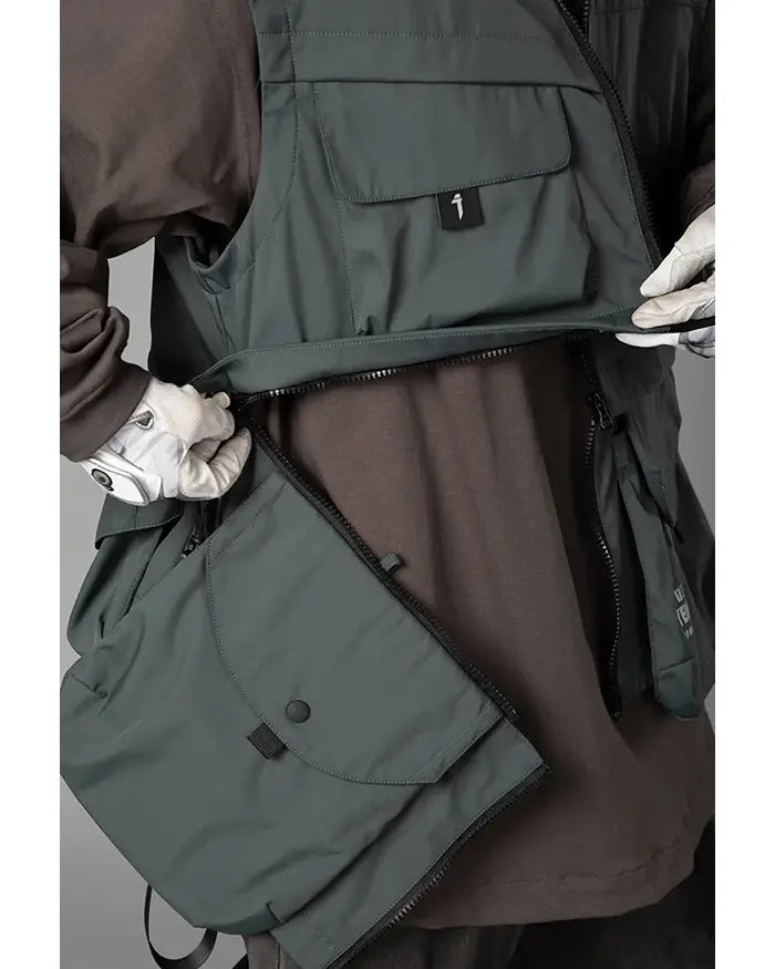 Gilet Urbain Essentiel Tech -  vêtements légers - Gilet Techwear Urbain Léger et Résistant à l'Eau