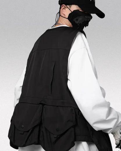 Gilet Urbain Essentiel Tech -  vêtements résistants à l'eau - Gilet Techwear Urbain Léger et Résistant à l'Eau