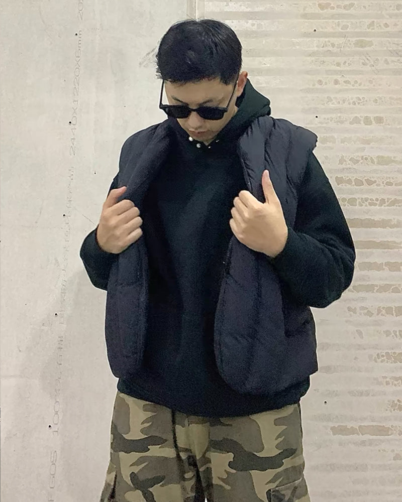 Gilet Utilitaire Hiver Polyvalent -  mode urbain - Gilet Utilitaire Hiver Polyvalent pour Style Urbain