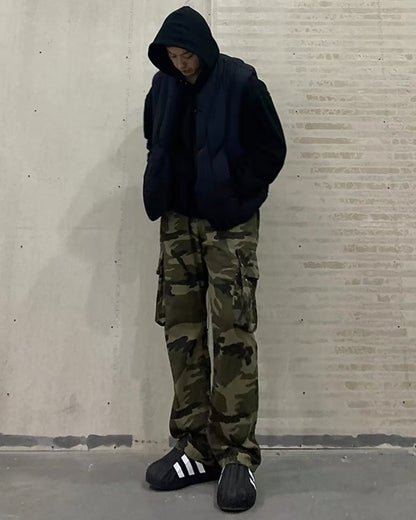 Gilet Utilitaire Hiver Polyvalent -  streetwear - Gilet Utilitaire Hiver Polyvalent pour Style Urbain