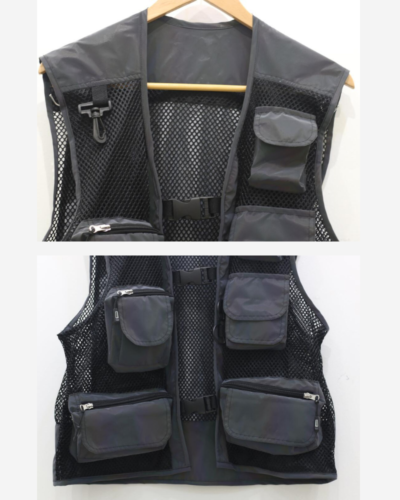 Gilet Utilitaire Réfléchissant Lumineux -  gilet réfléchissant - Gilet Utilitaire Réfléchissant pour un Style Urbain