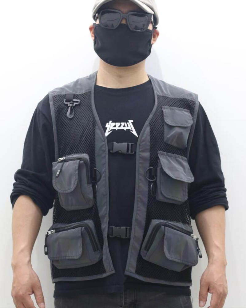 Gilet Utilitaire Réfléchissant Lumineux -  réfléchissant - Gilet Utilitaire Réfléchissant pour un Style Urbain