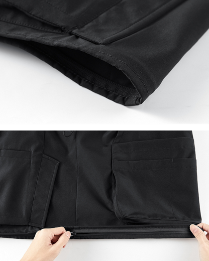 Gilet Utilitaire Toutes Saisons - gilet d'extérieur - Gilet Utilitaire Noir Confortable et Durable