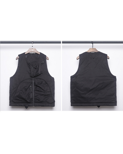 Gilet Utilitaire Ultime d'Hiver -  mode techwear - Gilet d'Hiver Tactique Multifonctionnel avec Poches