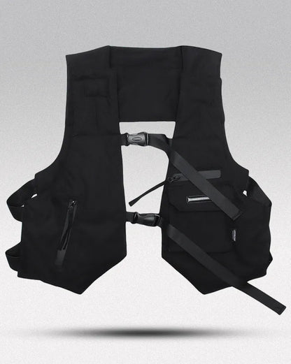 Gilet Utilitaire Urban Techwear - gilet élégant pour sorties - Gilet Utilitaire Urban Techwear Polyvalent et Élégant