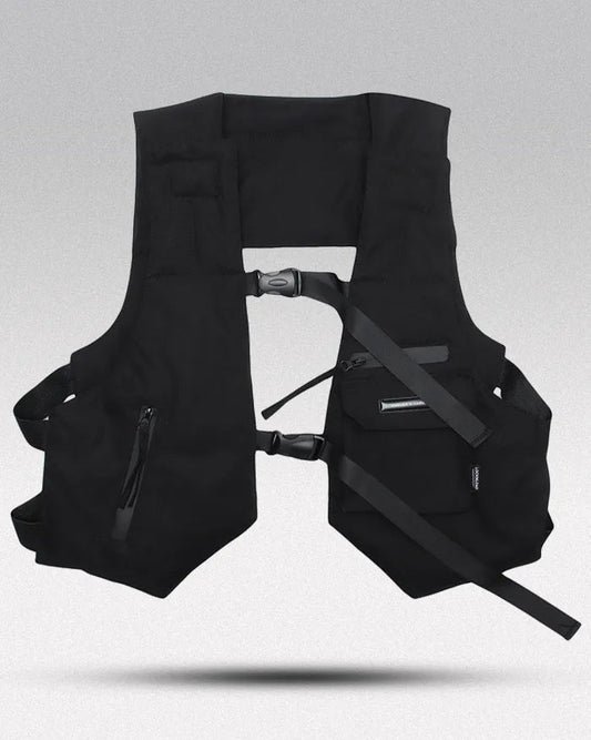 Gilet Utilitaire Urban Techwear - gilet élégant pour sorties - Gilet Utilitaire Urban Techwear Polyvalent et Élégant