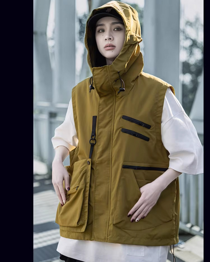 Gilet Utility Tout Temps -  poche - Gilet Utility Tout Temps avec poches pratiques et confort