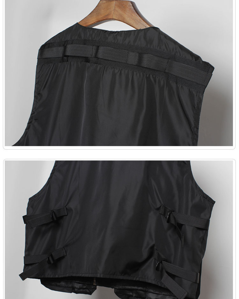 Gilet Zip-Up City Chic - gilet urbain - Gilet Zip-Up City Chic en noir, confortable et durable