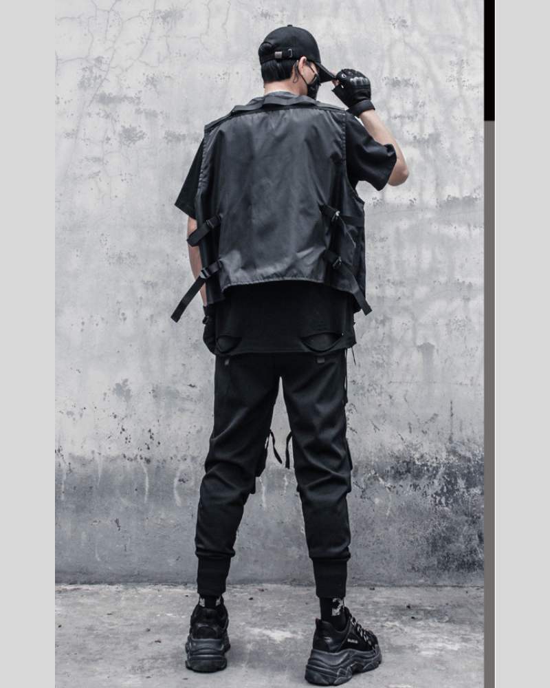 Gilet Zip-Up City Chic -  noir - Gilet Zip-Up City Chic en noir, confortable et durable