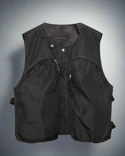 Gilet Zip-Up City Chic -  polyester - Gilet Zip-Up City Chic en noir, confortable et durable