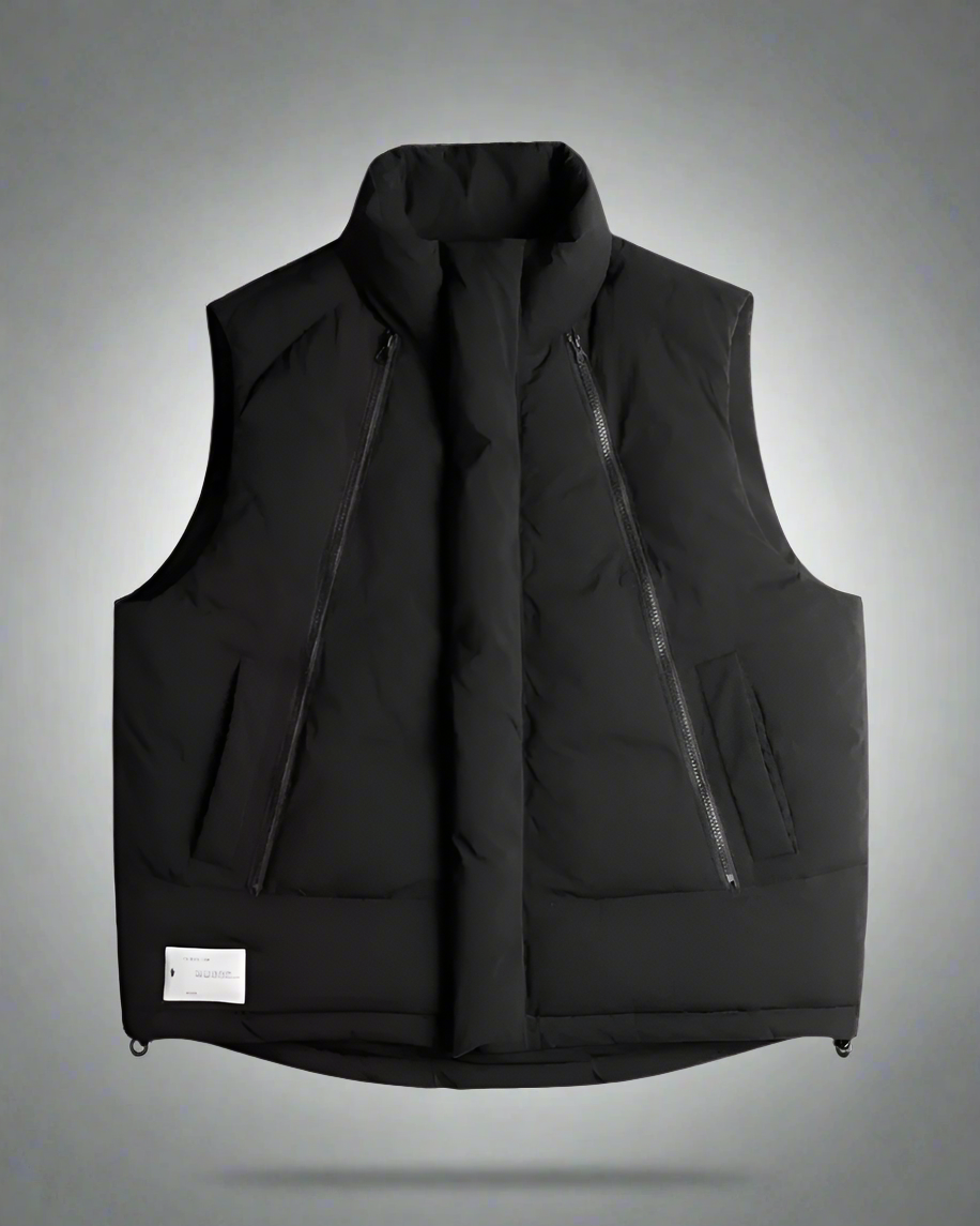 Gilet Zippé en Coton Confortable - gilet - Gilet zippé en coton pour un confort stylé tout l'hiver