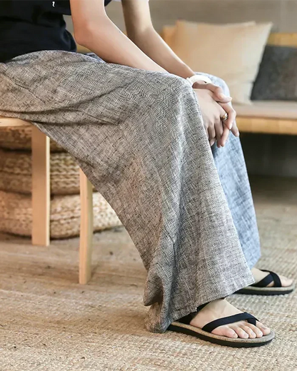 Pantalons Hakama Gris Stylés