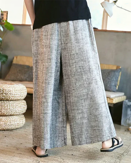 Pantalons Hakama Gris Stylés