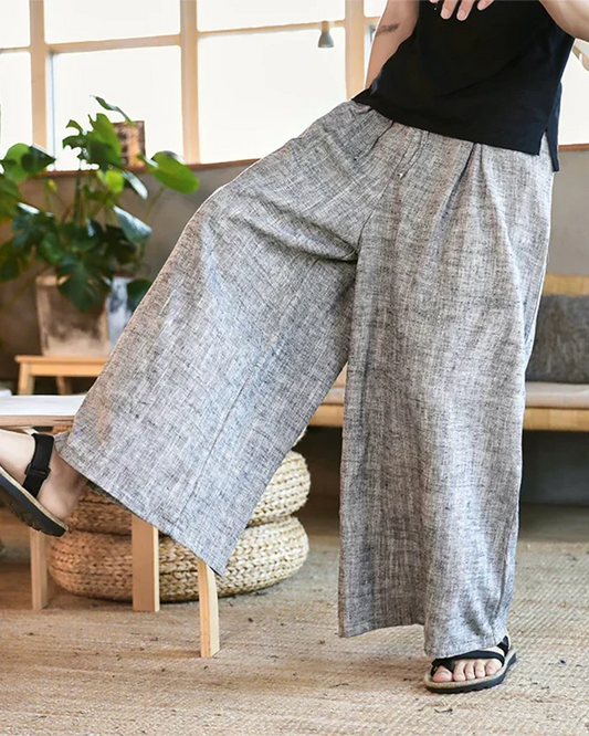 Pantalons Hakama Gris Stylés