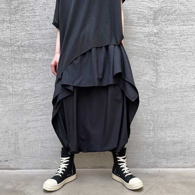 Pantalons Hakama Chic à Jambes Larges