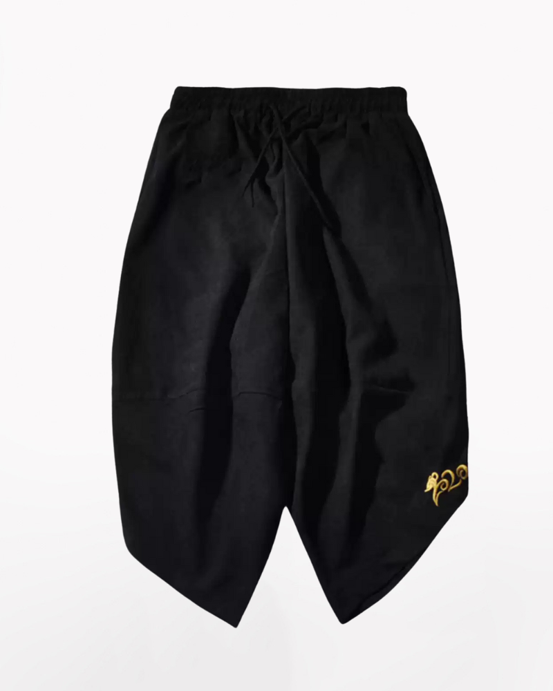 Hakama Japonais Chic Cropped -  vêtements respirants - Hakama Japonais Chic Cropped pour un Style Unique