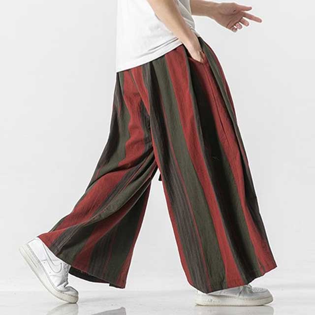 Pantalons Large en Lin Élégants